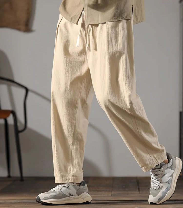 Kaizen Relaxed Fit Linen Pants