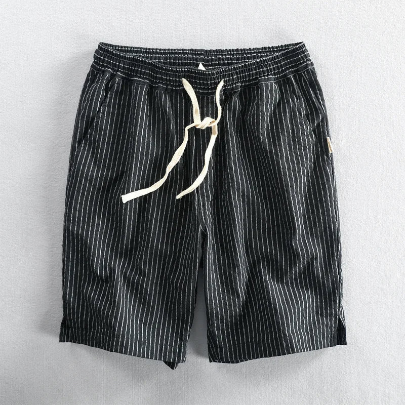 Biarritz Linen Stripe Shorts