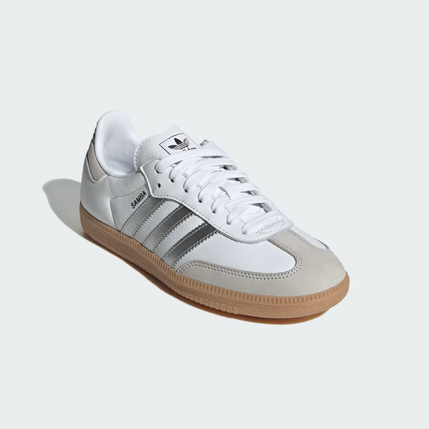 Classic Shoes – White & Silver