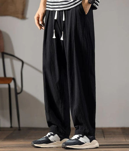 Kaizen Relaxed Fit Linen Pants